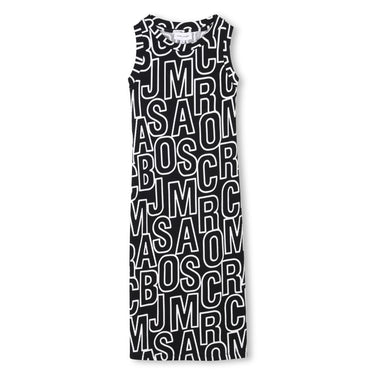 Vestido para niña y Teen Marc Jacobs negro all over logo